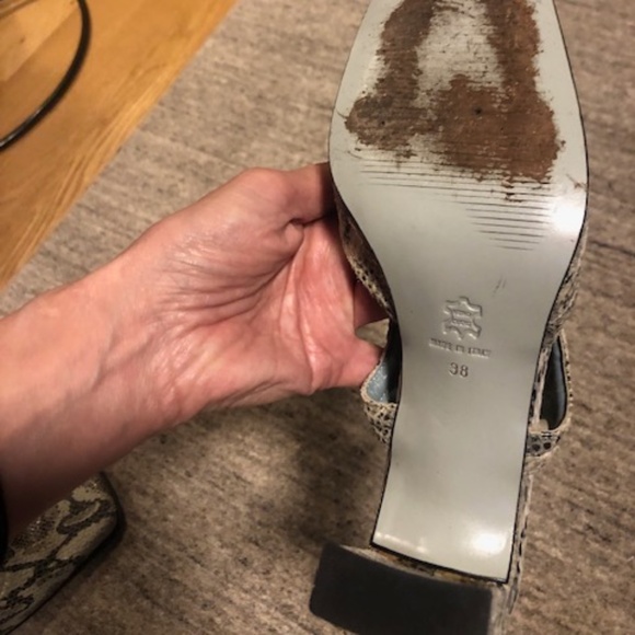Henry Ferrera Snake Skin Shoes l SZ 38 - Picture 5 of 9